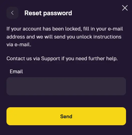 Password Reset Form