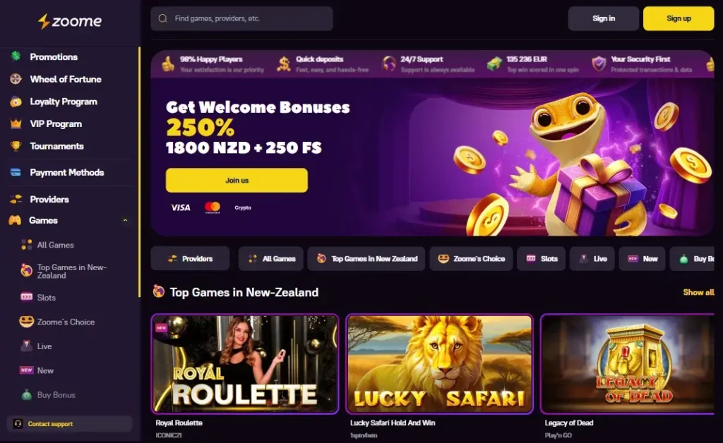 Zoome Website NZ Version