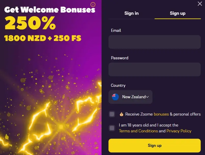 Casino Zoome Registration